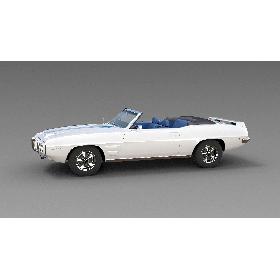 3D 1969 Pontiac Firebird Trans Am Convertible model